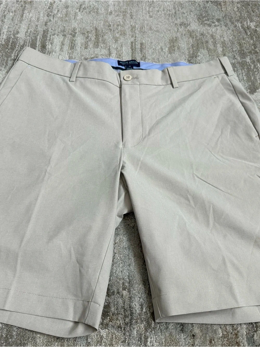 Peter Millar Stone Flat-Front Performance Shorts